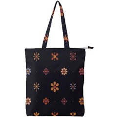 Minimalist Pattern With Simple Lines,flower And Shapes, Creating A Clean And Modern Double Zip Up Tote Bag by myclothy