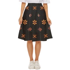 Minimalist Pattern With Simple Lines,flower And Shapes, Creating A Clean And Modern Classic Short Skirt