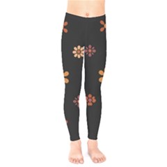 Minimalist Pattern With Simple Lines,flower And Shapes, Creating A Clean And Modern Kids  Classic Winter Leggings