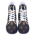 Minimalist Pattern With Simple Lines,flower And Shapes, Creating A Clean And Modern Women s High-Top Canvas Sneakers View1