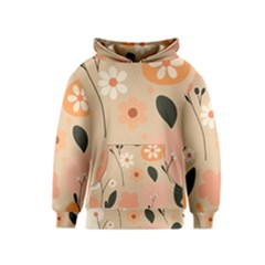 Minimalist Pattern With Simple Lines,flower And Shapes, Creating A Clean And Modern Kids  Pullover Hoodie