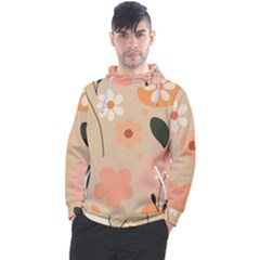 Minimalist Pattern With Simple Lines,flower And Shapes, Creating A Clean And Modern Men s Pullover Hoodie