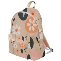 Minimalist Pattern With Simple Lines,flower And Shapes, Creating A Clean And Modern The Plain Backpack