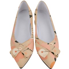 Minimalist Pattern With Simple Lines,flower And Shapes, Creating A Clean And Modern Women s Bow Heels by myclothy