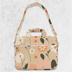 Minimalist Pattern With Simple Lines,flower And Shapes, Creating A Clean And Modern Macbook Pro 13  Shoulder Laptop Bag 