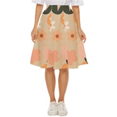 Minimalist Pattern With Simple Lines,flower And Shapes, Creating A Clean And Modern Classic Short Skirt by myclothy