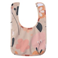 Minimalist Pattern With Simple Lines,flower And Shapes, Creating A Clean And Modern Baby Bib by myclothy