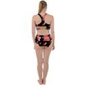  Minimalist Pattern With Simple Lines,flower And Shapes, Creating A Clean And Modern Racer Back Bikini Set View2