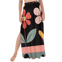  Minimalist Pattern With Simple Lines,flower And Shapes, Creating A Clean And Modern Maxi Chiffon Tie-up Sarong