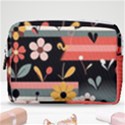  Minimalist Pattern With Simple Lines,flower And Shapes, Creating A Clean And Modern Make Up Pouch (Medium) View1