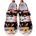  Minimalist Pattern With Simple Lines,flower And Shapes, Creating A Clean And Modern Women s Velcro Strap Shoes View1