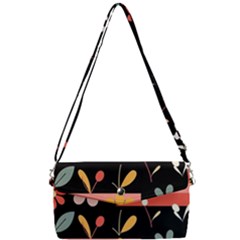  Minimalist Pattern With Simple Lines,flower And Shapes, Creating A Clean And Modern Removable Strap Clutch Bag