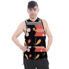  Minimalist Pattern With Simple Lines,flower And Shapes, Creating A Clean And Modern Men s Sleeveless Hoodie by myclothy