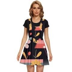  Minimalist Pattern With Simple Lines,flower And Shapes, Creating A Clean And Modern Apron Dress