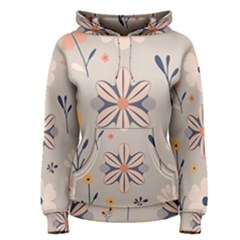  Minimalist Pattern With Simple Lines,flower And Shapes, Creating A Clean And Modern Women s Pullover Hoodie