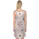  Minimalist Pattern With Simple Lines,flower And Shapes, Creating A Clean And Modern Sleeveless Satin Nightdress View2