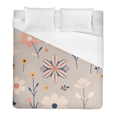  Minimalist Pattern With Simple Lines,flower And Shapes, Creating A Clean And Modern Duvet Cover (full/ Double Size)