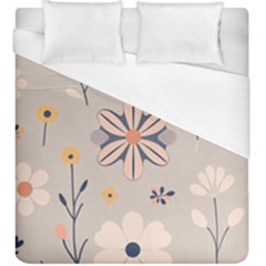  Minimalist Pattern With Simple Lines,flower And Shapes, Creating A Clean And Modern Duvet Cover (king Size)