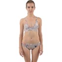  Minimalist Pattern With Simple Lines,flower And Shapes, Creating A Clean And Modern Wrap Around Bikini Set View1