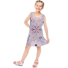  Minimalist Pattern With Simple Lines,flower And Shapes, Creating A Clean And Modern Kids  Tunic Dress