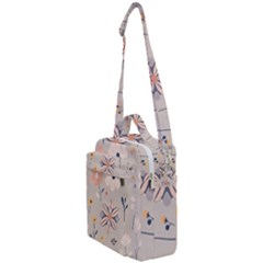  Minimalist Pattern With Simple Lines,flower And Shapes, Creating A Clean And Modern Crossbody Day Bag