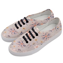  Minimalist Pattern With Simple Lines,flower And Shapes, Creating A Clean And Modern Women s Classic Low Top Sneakers by myclothy