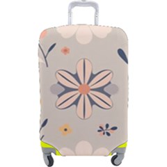  Minimalist Pattern With Simple Lines,flower And Shapes, Creating A Clean And Modern Luggage Cover (large)