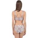  Minimalist Pattern With Simple Lines,flower And Shapes, Creating A Clean And Modern Cage Up Bikini Set View2