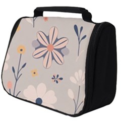  Minimalist Pattern With Simple Lines,flower And Shapes, Creating A Clean And Modern Full Print Travel Pouch (big)