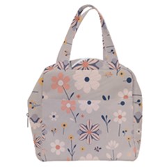  Minimalist Pattern With Simple Lines,flower And Shapes, Creating A Clean And Modern Boxy Hand Bag