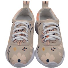  Minimalist Pattern With Simple Lines,flower And Shapes, Creating A Clean And Modern Kids Athletic Shoes by myclothy