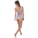  Minimalist Pattern With Simple Lines,flower And Shapes, Creating A Clean And Modern Side Cut Out Swimsuit View2