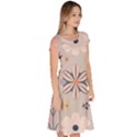  Minimalist Pattern With Simple Lines,flower And Shapes, Creating A Clean And Modern Classic Short Sleeve Dress View3