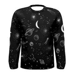 Cosmic Black Space Star Men s Long Sleeve T-shirt