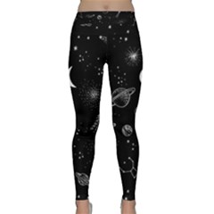 Cosmic Black Space Star Classic Yoga Leggings