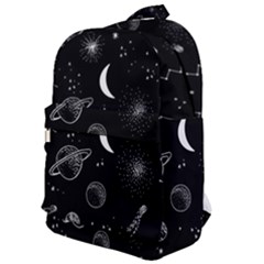 Cosmic Black Space Star Classic Backpack