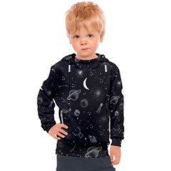 Cosmic Black Space Star Kids  Hooded Pullover