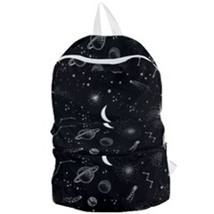 Cosmic Black Space Star Foldable Lightweight Backpack