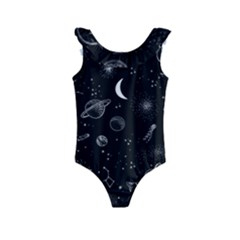 Cosmic Black Space Star Kids  Frill Swimsuit