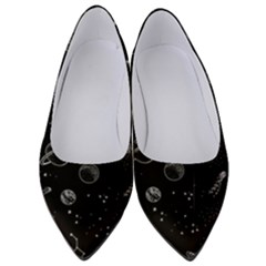 Cosmic Black Space Star Women s Low Heels