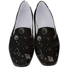 Cosmic Black Space Star Women s Classic Loafer Heels