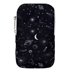 Cosmic Black Space Star Waist Pouch (large)