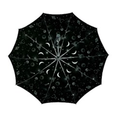 Cosmic Black Space Star Automatic Folding Umbrella With Case (large)