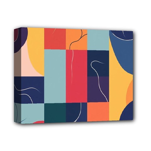  Minimalist Pattern With Simple Lines And Shapes, Creating A Clean And Modern Aesthe Deluxe Canvas 14  X 11  (stretched)