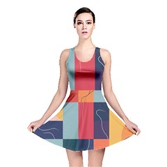  Minimalist Pattern With Simple Lines And Shapes, Creating A Clean And Modern Aesthe Reversible Skater Dress