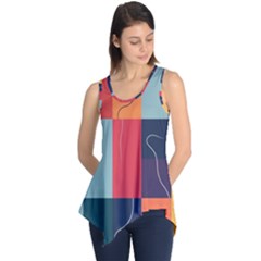  Minimalist Pattern With Simple Lines And Shapes, Creating A Clean And Modern Aesthe Sleeveless Tunic