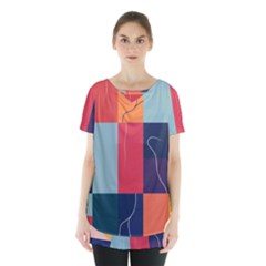  Minimalist Pattern With Simple Lines And Shapes, Creating A Clean And Modern Aesthe Skirt Hem Sports Top