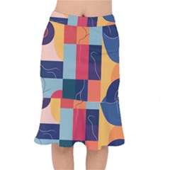  Minimalist Pattern With Simple Lines And Shapes, Creating A Clean And Modern Aesthe Short Mermaid Skirt