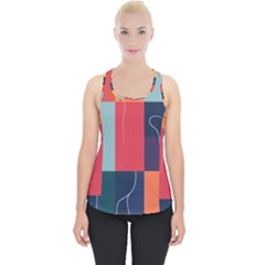  Minimalist Pattern With Simple Lines And Shapes, Creating A Clean And Modern Aesthe Piece Up Tank Top