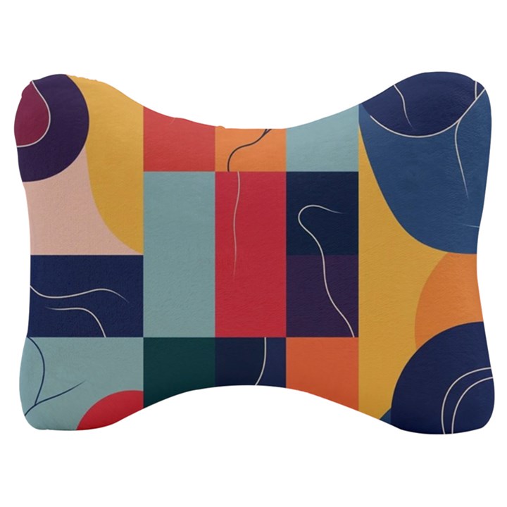  Minimalist Pattern With Simple Lines And Shapes, Creating A Clean And Modern Aesthe Velour Seat Head Rest Cushion